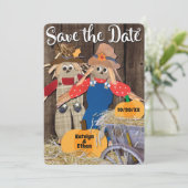 Save The Date Mariage de automne des écussons d'automne (Debout devant)