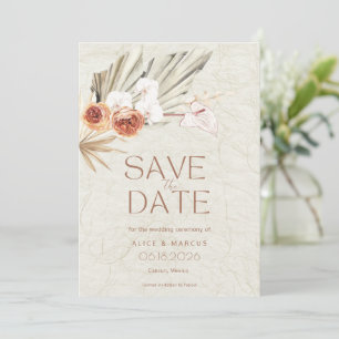 Save The Date Mariage de automne photo Boho