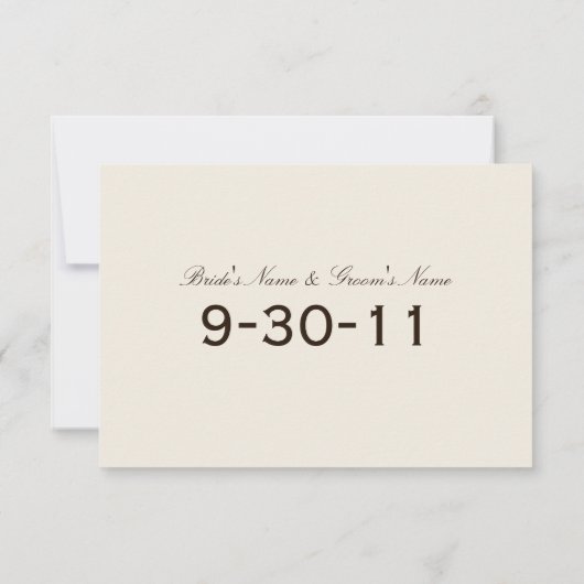 Save The Date Mariage de automne Sauvegarder La Date - Tournesol (Dos)