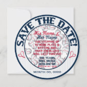 Save The Date Mariage de baseball Enregistrer-la-date-Modèle 02 (Dos)