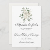 Save The Date Mariage de Boho espagnol Enregistrer la date (Devant / Derrière)