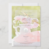 Save The Date Mariage de bouquet Fleur de Printemps frais (Dos)
