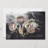 Save The Date Mariage de bouquet Smokey Dark Rose (Devant)