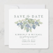 Save The Date Mariage de bouquet Succulent Photo Enregistrer la (Devant)