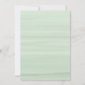 Save The Date Mariage de cadre géométrique floral Eucalyptus mod (Dos)