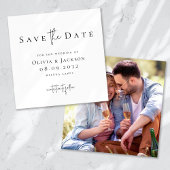 Save The Date Mariage de calligraphie photo moderne
