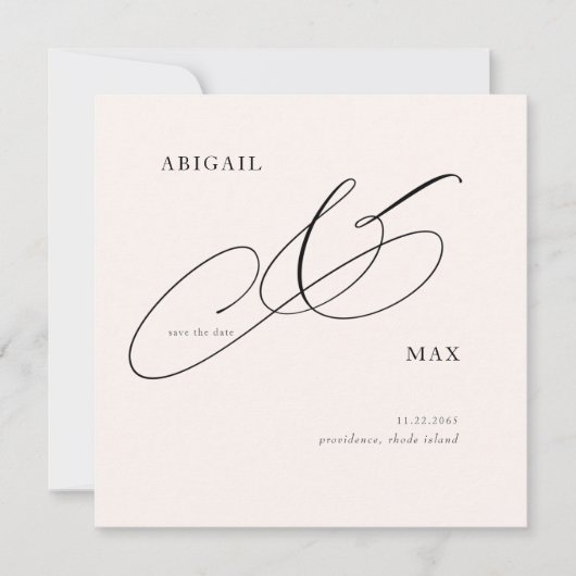 Save The Date Mariage de Carré sans fin Enregistrer la date (Devant)