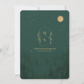 Save The Date Mariage de cascade de forêt rustique | Enregistrer (Dos)