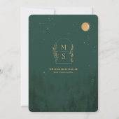 Save The Date Mariage de cascade de forêt rustique | Enregistrer (Dos)