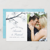 Save The Date Mariage de cerisiers en fleurs Enregistrer la date (Devant / Derrière)