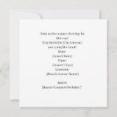Save The Date Mariage de Chat sur la Plage Thème de Mariage (Dos)