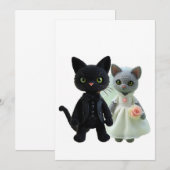 Save The Date Mariage de chats (Devant / Derrière)