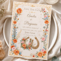 Mariage de Cheval Enregistrer la Date