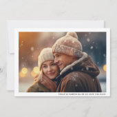 Save The Date Mariage de code QR de la photo à cadre minimal mod (Devant)