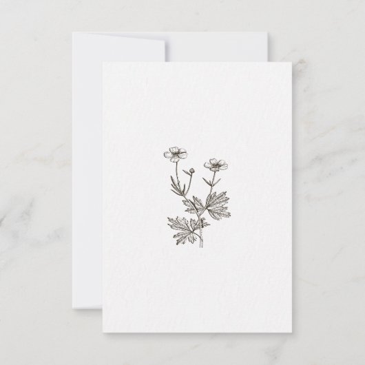 Save The Date Mariage de code QR Fleur sauvage Boho (Dos)