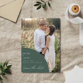 Save The Date Mariage de code QR moderne à deux photos