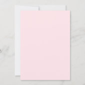 Save The Date Mariage de colibri d'art de fleur rose (Dos)