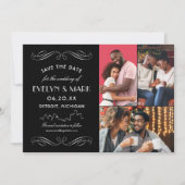 Save The Date Mariage de Collage de photos de Detroit Skyline Ar (Devant)