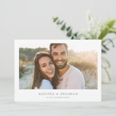 Save The Date mariage de collage photo simple (Debout devant)