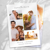 Save The Date Mariage de collection multi-photos moderne