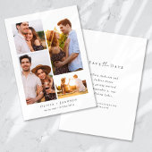 Save The Date Mariage de collection multi-photos moderne