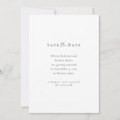 Save The Date Mariage de collection multi-photos moderne (Dos)