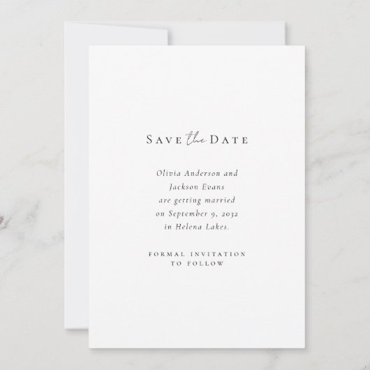 Save The Date Mariage de collection multi-photos moderne (Dos)