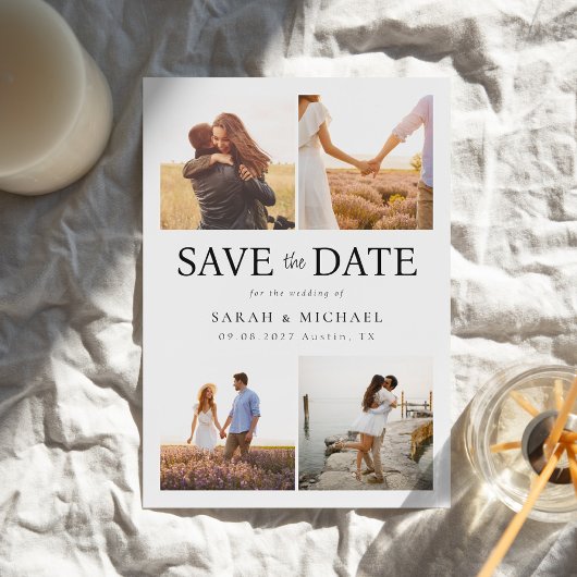 Save The Date Mariage de collection photo moderne