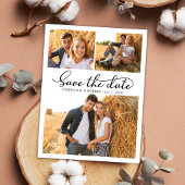 Save The Date Mariage de collection photo Script 3 élégant