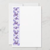 Save The Date Mariage de conception cardiaque de la glycine viol (Dos)