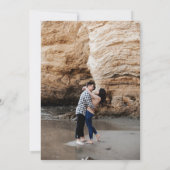 Save The Date Mariage de couple en canoë (Dos)