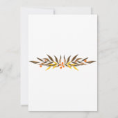 Save The Date Mariage de couronne de fleurs Boho Fall (Dos)