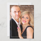 Save The Date Mariage de cristal Amethyst Photo (Dos)