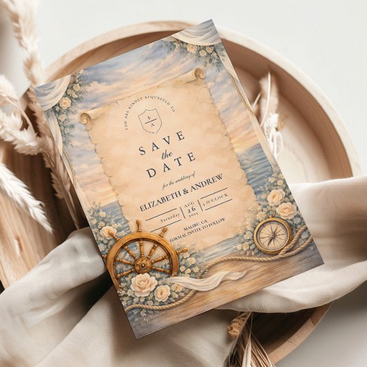 Save The Date Mariage de Croisière de Destination