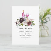 Save The Date Mariage de dégustation de vin rouge de Bourgogne e (Debout devant)