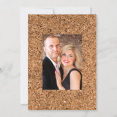 Save The Date Mariage de dégustation de vin rouge plum boho rust (Dos)