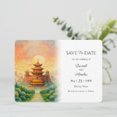 Save The Date Mariage de destination à Beijing, Chine (Debout devant)