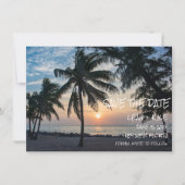 Save The Date Mariage de destination à Key West, Floride au couc (Devant)