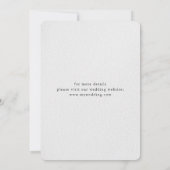 Save The Date Mariage de destination à Varsovie en Pologne (Dos)
