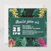 Save The Date Mariage de destination dans la jungle tropicale ve (Dos)