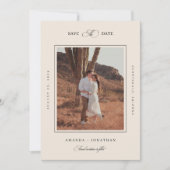 Save The Date Mariage de destination dans le désert Nevada Utah (Devant)