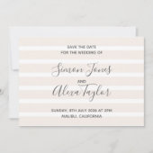 Save The Date Mariage de destination de plage, date à retenir (Devant)