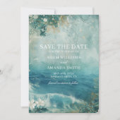 Save The Date Mariage de destination de plage fantaisiste (Devant)