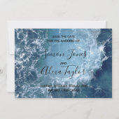 Save The Date Mariage de destination de plage, sauvez la date (Devant)