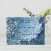 Save The Date Mariage de destination de plage, sauvez la date (Debout devant)