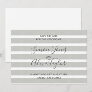 Save The Date Mariage de destination de plage, sauvez la date