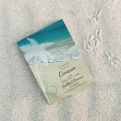 Save The Date Mariage de destination de plage tropicale