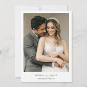 Save The Date Mariage de destination de Varsovie Pologne (Dos)