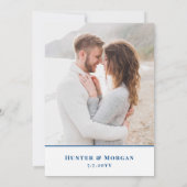 Save The Date Mariage de destination du Maryland d'Annapolis (Dos)