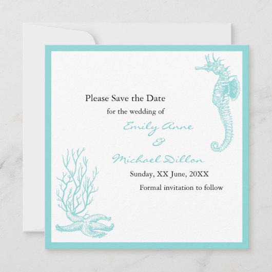 Save The Date Mariage de destination Enregistrer la date (Devant)